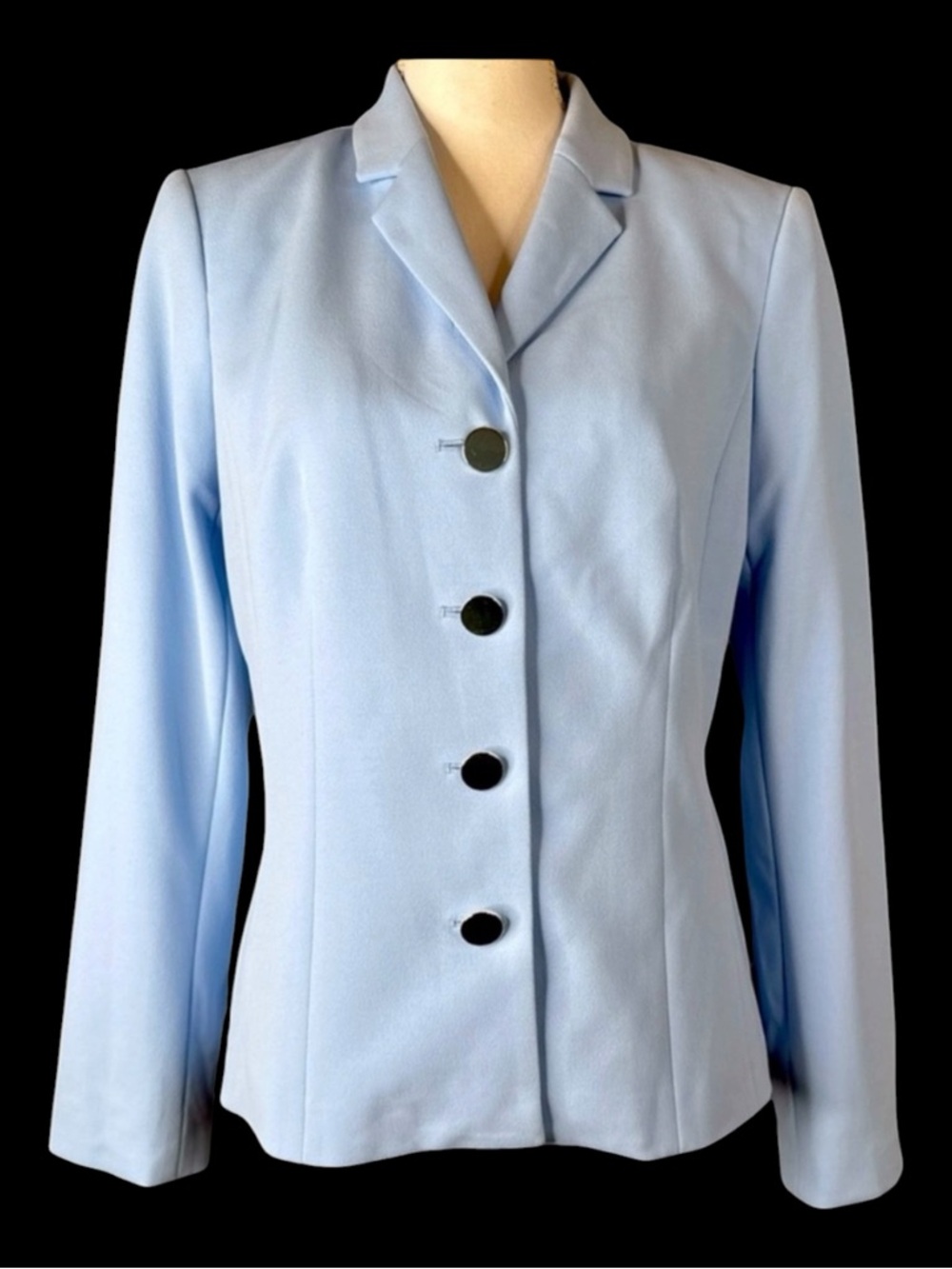 CALVIN KLEIN Powder Blue Blazer, Size 8.